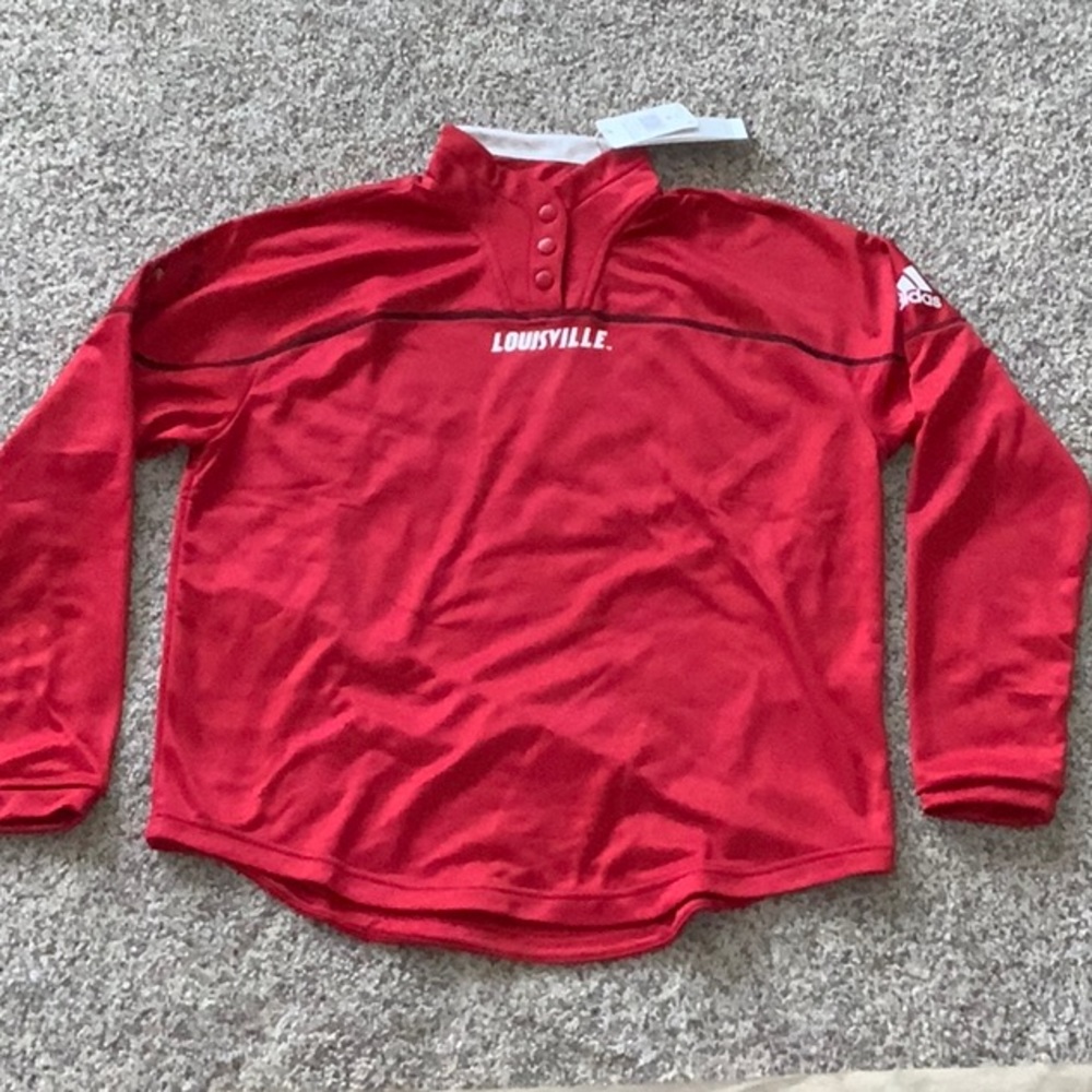 Louisville Cardinals Aeroready Knit 1/4 Snap Pullover Jacket - New with Tags